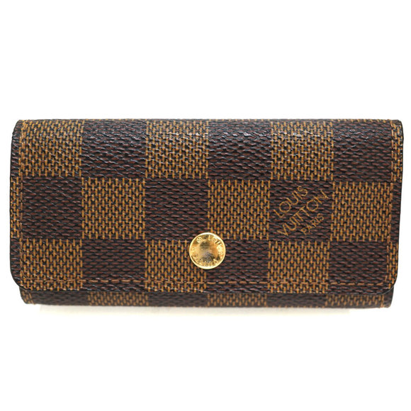 Louis Vuitton Canvas Case Damier Brown Ebene Multicle - Picture 1 of 7